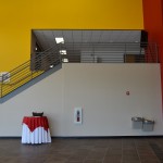 Pittsburgh State University Sports Facility Construction Front Stairs