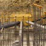 Lockheed Martin Industrial Construction Interior Foundation Pipes
