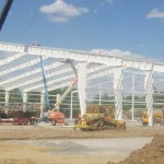 Pittsburgh State University Sports Facility Construction Framing Side
